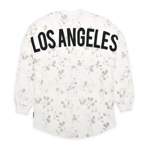 Spirit Jersey Mickey‎ Mouse Los Angeles Disney White Long Sleeve Shirt Medium